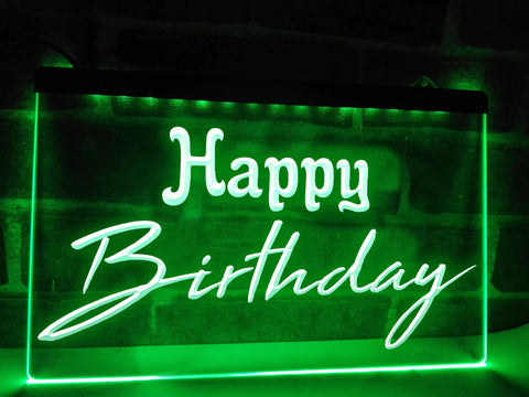 Image of Happy Birthday Illuminated Sign