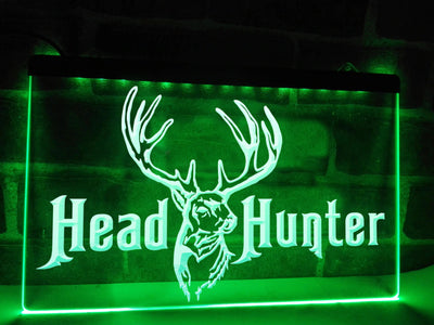 Head Hunter Illuminated Sign