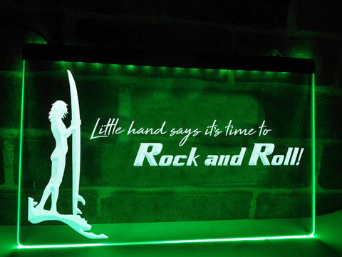 Image of Time to Rock and Roll Illuminated Sign