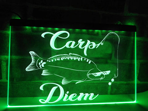 Image of Carp Diem Illuminated Sign