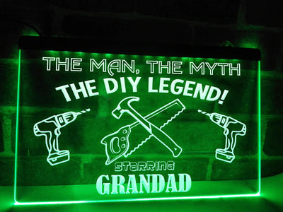 The DIY Legend Personalized Illuminated Sign