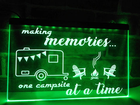 Image of Making Memories in Caravan Illuminated Sign