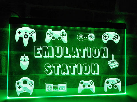 Image of Emulation Station Illuminated Sign