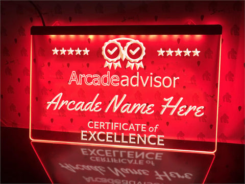 Image of Arcade Advisor Personalized Illuminated Sign