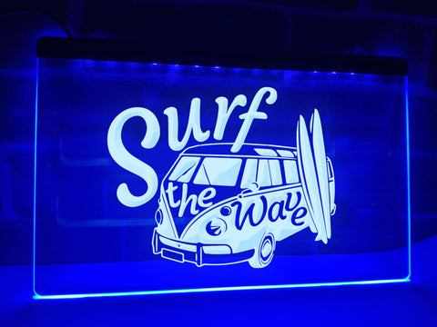 Image of Surf The Wave Illuminated Sign