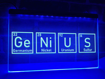 Genius Illuminated Sign