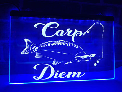 Image of Carp Diem Illuminated Sign