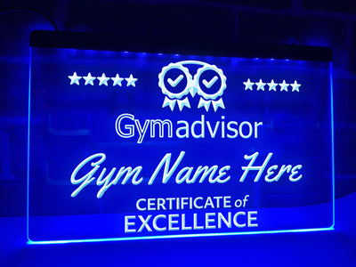 Gym Advisor Personalized Illuminated Sign