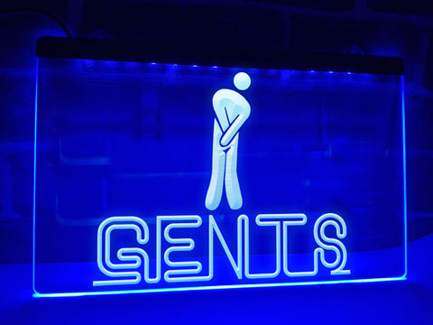 Image of Gents Restroom Illuminated Sign