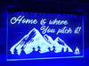 Home is Where You Pitch it Illuminated Sign