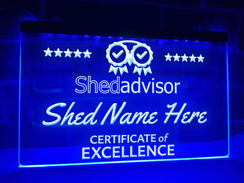 Image of Shed Advisor Personalized Illuminated Sign