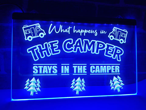 Image of What Happens in the Camper Illuminated Sign