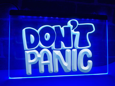 Image of Don't Panic Illuminated Sign