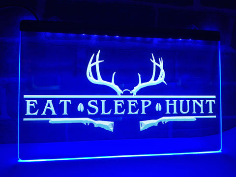 Image of Eat Sleep Hunt Illuminated Sign