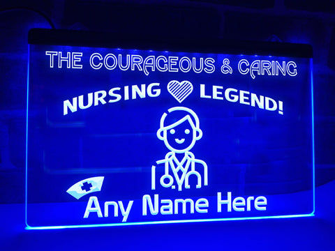 Image of Nursing Legend Personalized Illuminated Sign