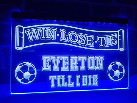 Image of Everton Till I Die Illuminated Sign
