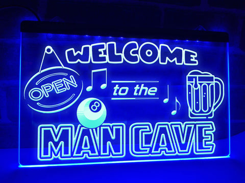 Image of Welcome to the Man Cave Illuminated Sign