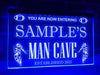 American Football Man Cave Personalized Illuminated Sign