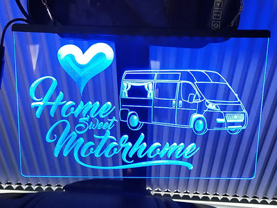 Van Conversion Motorhome Illuminated Sign