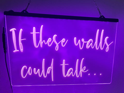 Image of If These Walls Could Talk Illuminated Sign