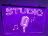 Studio Microphone Illuminated Sign
