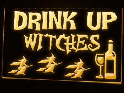 Drink Up Witches Illuminated Sign