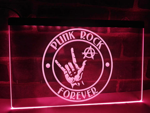 Image of Punk Rock Forever Illuminated Sign