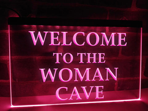 Image of Woman Cave Illuminated Sign