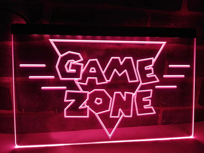 Retro Game Zone Illuminated Sign