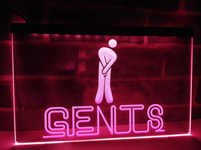 Gents Restroom Illuminated Sign
