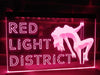 Red Light District Illuminated Sign