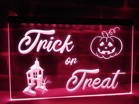 Image of Trick or Treat Illuminated Sign