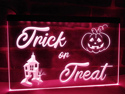 Image of Trick or Treat Illuminated Sign