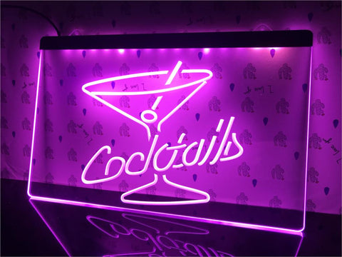 Image of Cocktails Illuminated Sign
