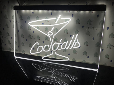 Image of Cocktails Illuminated Sign