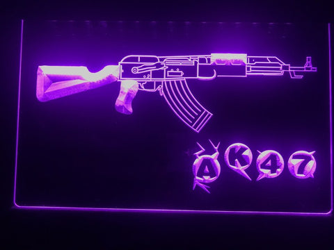 Image of AK.47 Illuminated Sign