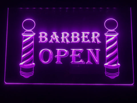 Image of Barbershop Open Illuminated Sign