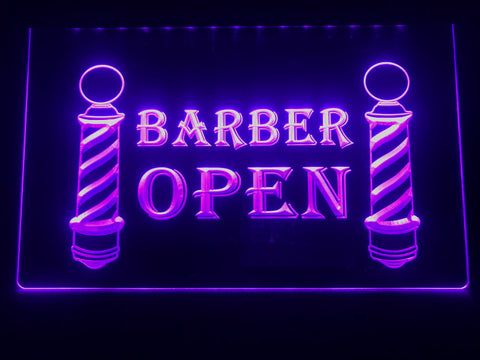 Image of Barbershop Open Illuminated Sign