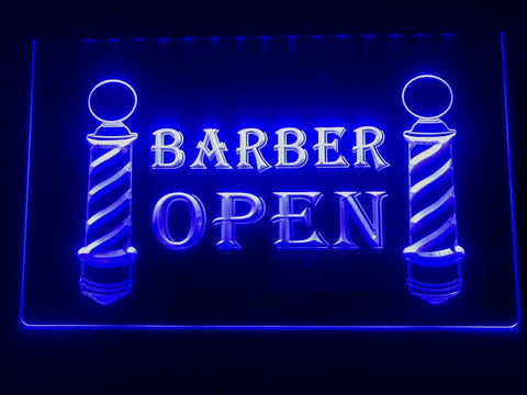 Image of Barbershop Open Illuminated Sign