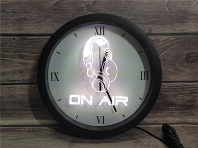 On Air Headset Bluetooth Controlled Wall Clock