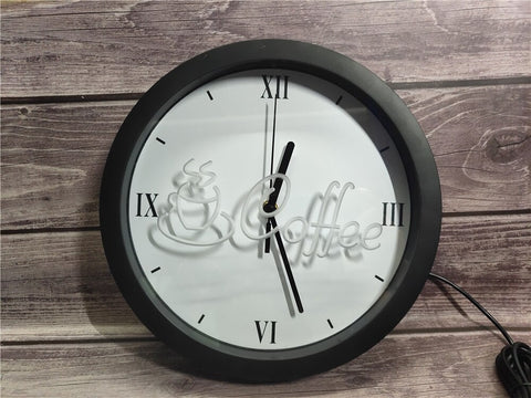 Image of Coffee Shop Bluetooth Controlled Wall Clock