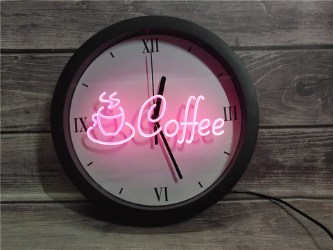 Image of Coffee Shop Bluetooth Controlled Wall Clock