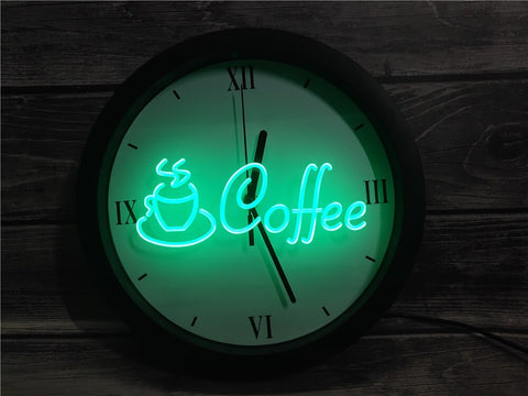 Image of Coffee Shop Bluetooth Controlled Wall Clock