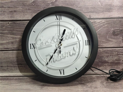 Image of Cocktails & Dreams Bluetooth Controlled Wall Clock
