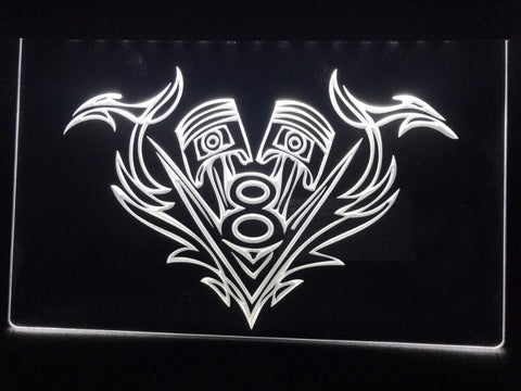 Image of V8 Piston Illuminated Sign