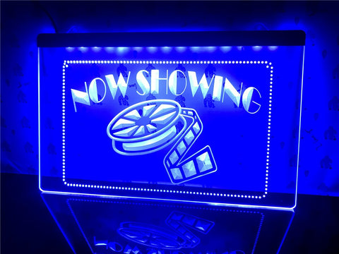 Image of Now Showing Movie Illuminated Sign