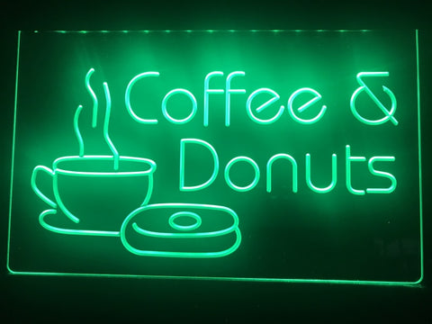 Image of Coffee & Donuts Illuminated Sign
