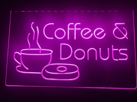 Image of Coffee & Donuts Illuminated Sign