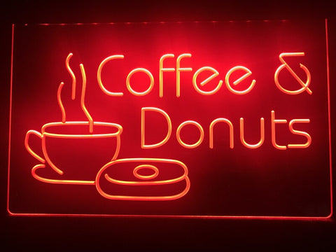 Image of Coffee & Donuts Illuminated Sign