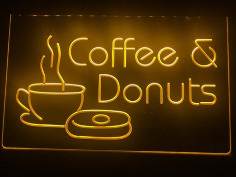 Image of Coffee & Donuts Illuminated Sign